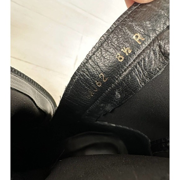 Good American The Icon Ankle Sock Bootie Women 8.5 Black Pointed Toe Stiletto - Picture 12 of 14